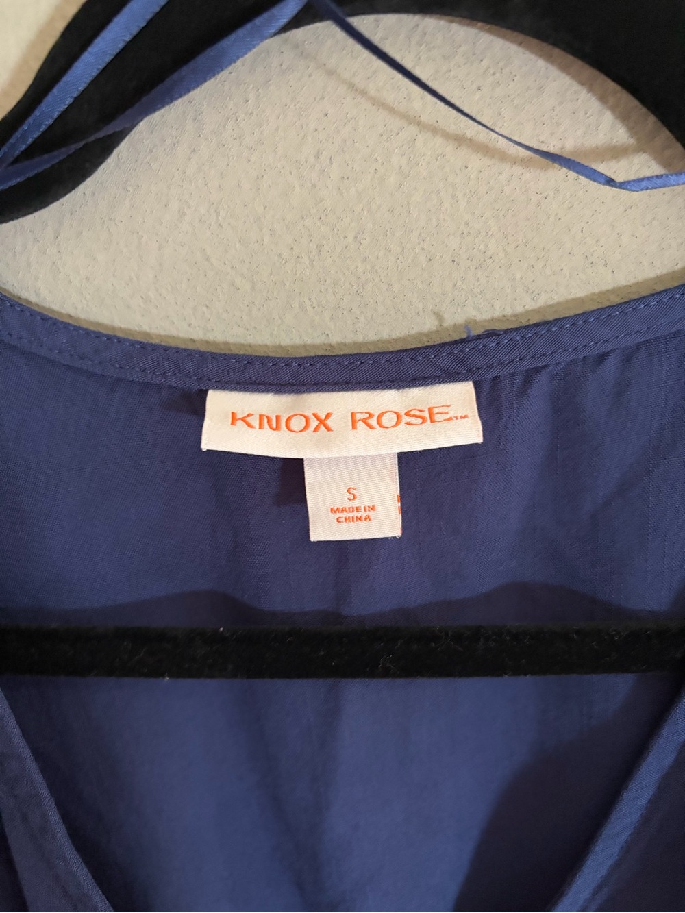 Knox Rose Maxi Dress Navy Blue V-Neck Tiered Flutter Sleeve Pockets Boho Teacher - Picture 3 of 9